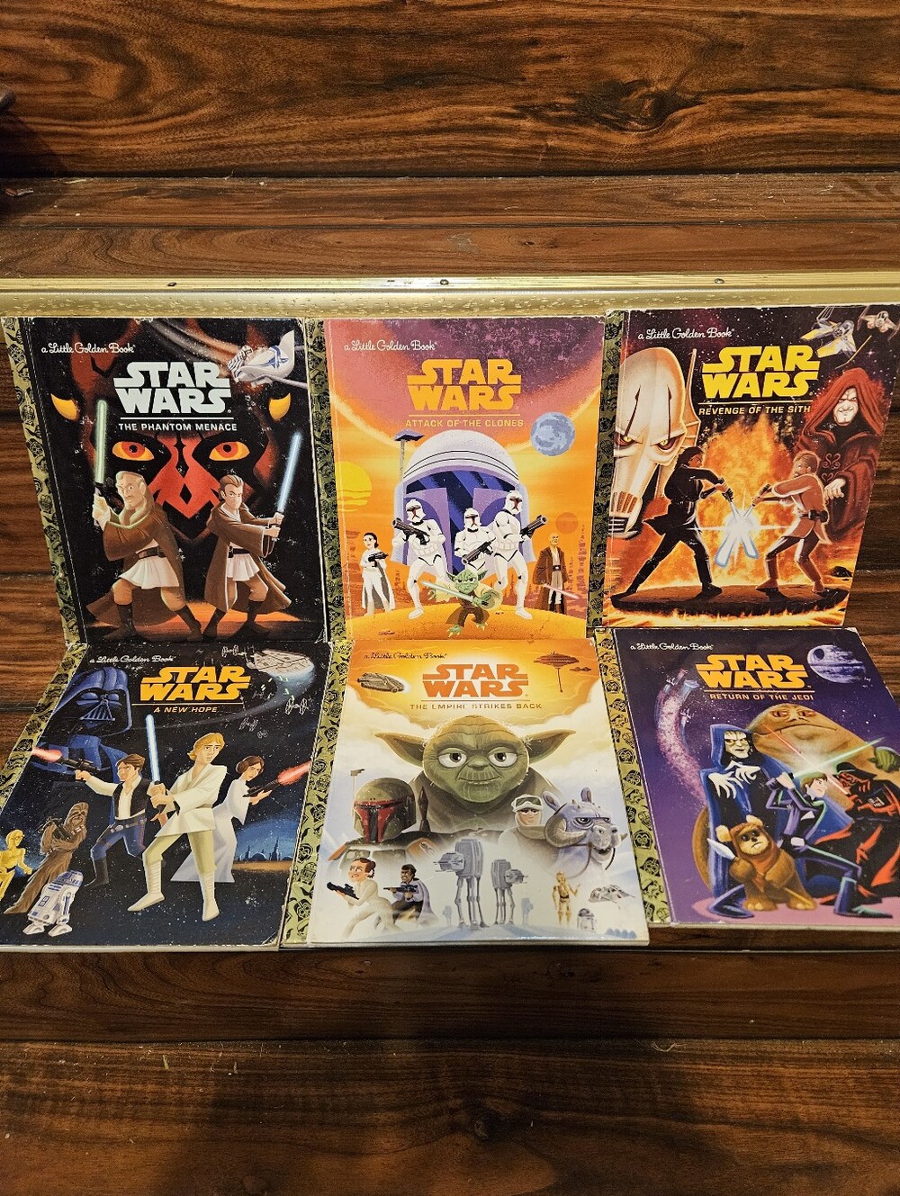 STAR WARS Lot 6 Little Golden Books Hardcover Prequel & Original Trilogy Set
